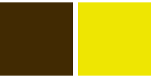 茶色×黄色